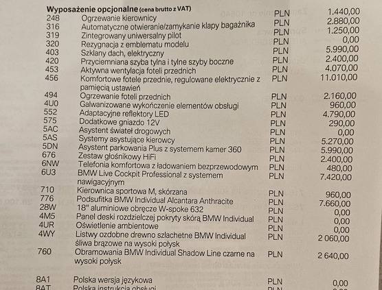 BMW Seria 5 cena 235000 przebieg: 73000, rok produkcji 2020 z Warszawa małe 121